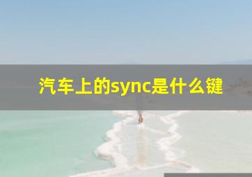 汽车上的sync是什么键