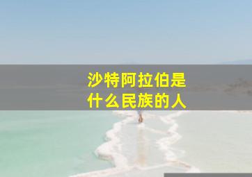 沙特阿拉伯是什么民族的人