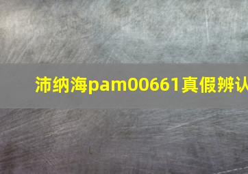 沛纳海pam00661真假辨认