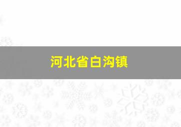 河北省白沟镇