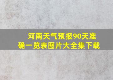 河南天气预报90天准确一览表图片大全集下载