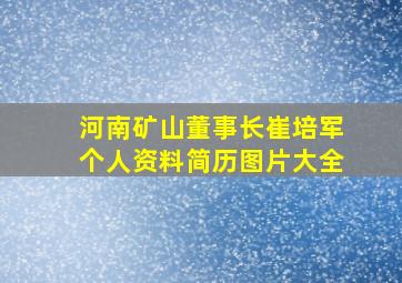 河南矿山董事长崔培军个人资料简历图片大全