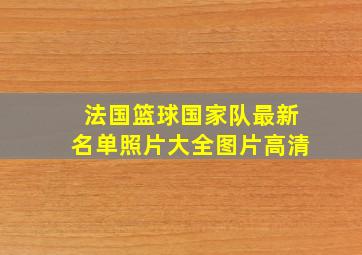 法国篮球国家队最新名单照片大全图片高清