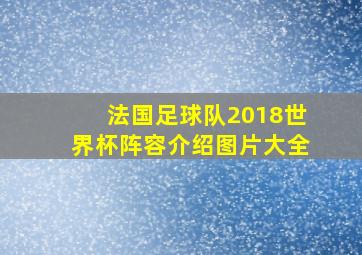 法国足球队2018世界杯阵容介绍图片大全