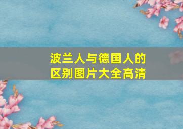 波兰人与德国人的区别图片大全高清