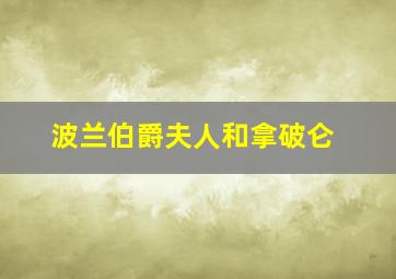 波兰伯爵夫人和拿破仑