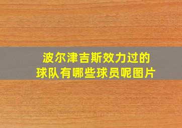 波尔津吉斯效力过的球队有哪些球员呢图片