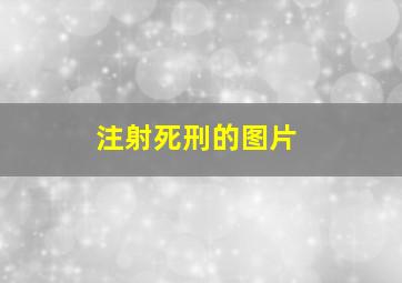 注射死刑的图片