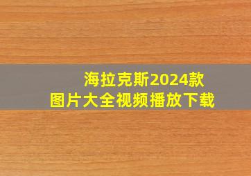 海拉克斯2024款图片大全视频播放下载