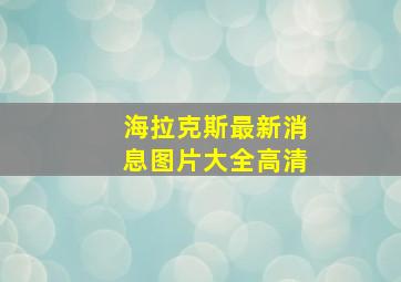 海拉克斯最新消息图片大全高清