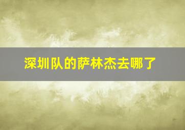 深圳队的萨林杰去哪了