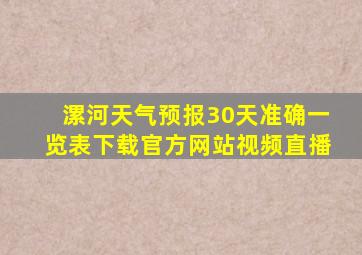 漯河天气预报30天准确一览表下载官方网站视频直播