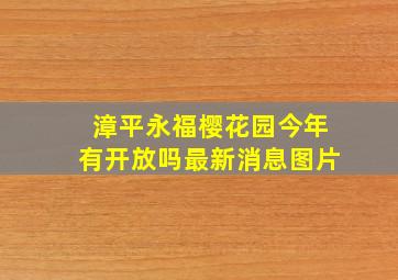 漳平永福樱花园今年有开放吗最新消息图片