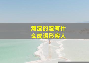 潮湿的湿有什么成语形容人