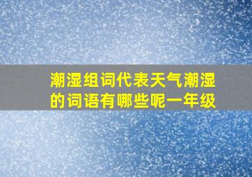 潮湿组词代表天气潮湿的词语有哪些呢一年级