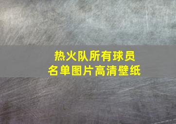 热火队所有球员名单图片高清壁纸