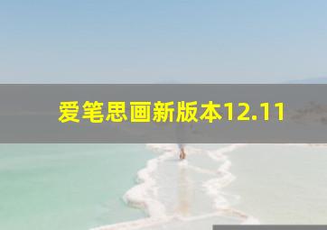 爱笔思画新版本12.11