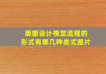 版面设计视觉流程的形式有哪几种类式图片