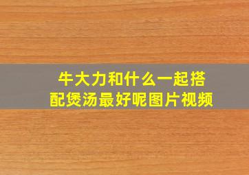 牛大力和什么一起搭配煲汤最好呢图片视频