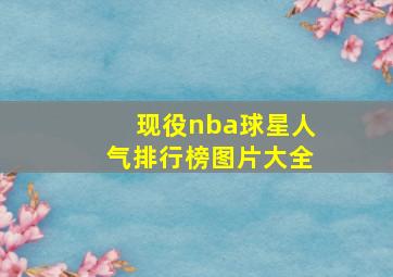 现役nba球星人气排行榜图片大全