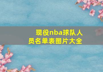 现役nba球队人员名单表图片大全