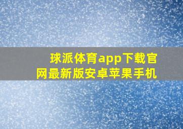 球派体育app下载官网最新版安卓苹果手机