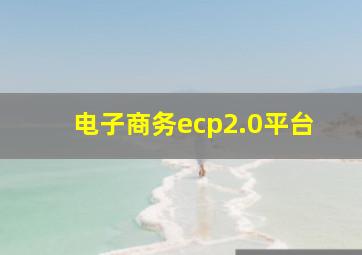 电子商务ecp2.0平台