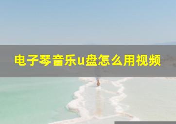 电子琴音乐u盘怎么用视频