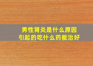 男性肾炎是什么原因引起的吃什么药能治好