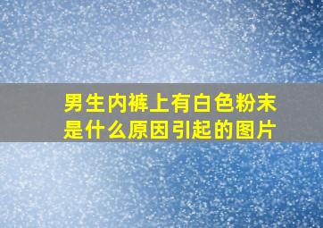 男生内裤上有白色粉末是什么原因引起的图片