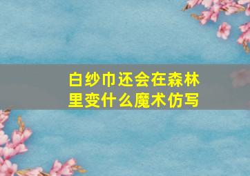 白纱巾还会在森林里变什么魔术仿写