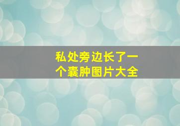 私处旁边长了一个囊肿图片大全