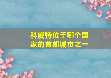 科威特位于哪个国家的首都城市之一