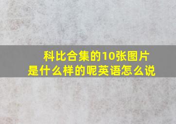 科比合集的10张图片是什么样的呢英语怎么说