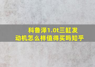 科鲁泽1.0t三缸发动机怎么样值得买吗知乎