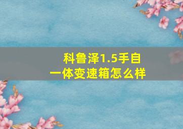 科鲁泽1.5手自一体变速箱怎么样