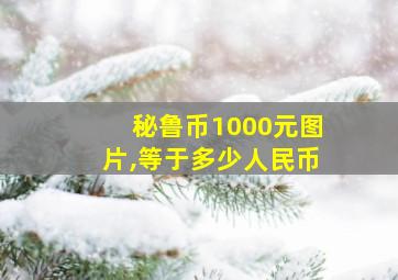 秘鲁币1000元图片,等于多少人民币