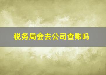 税务局会去公司查账吗