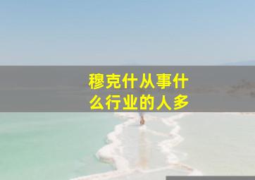 穆克什从事什么行业的人多