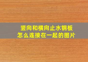 竖向和横向止水钢板怎么连接在一起的图片