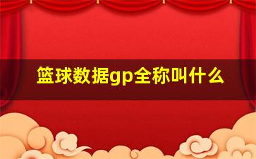 篮球数据gp全称叫什么