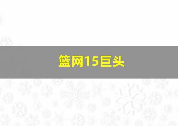 篮网15巨头