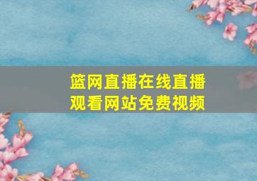 篮网直播在线直播观看网站免费视频