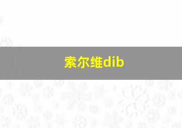 索尔维dib