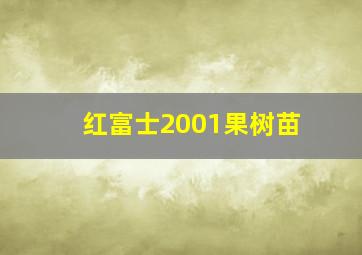 红富士2001果树苗