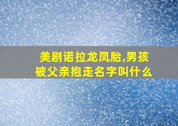 美剧诺拉龙凤胎,男孩被父亲抱走名字叫什么