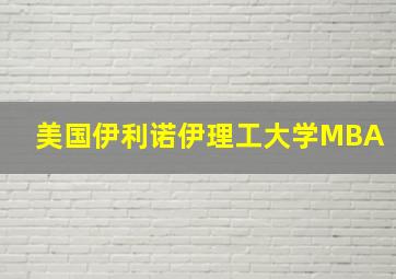 美国伊利诺伊理工大学MBA