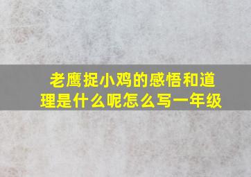 老鹰捉小鸡的感悟和道理是什么呢怎么写一年级