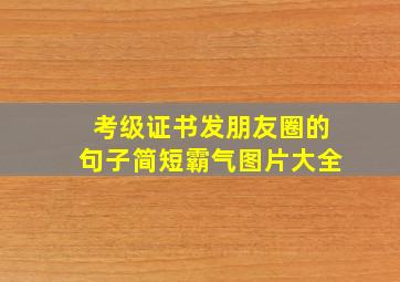 考级证书发朋友圈的句子简短霸气图片大全