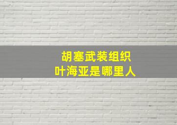 胡塞武装组织叶海亚是哪里人